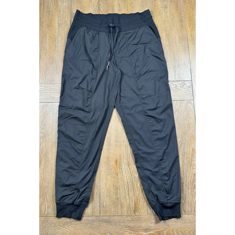 Lululemon Black Athletic Jogger Pants Womens Size 10 Drawstring Lightweight - Picture 3 of 7